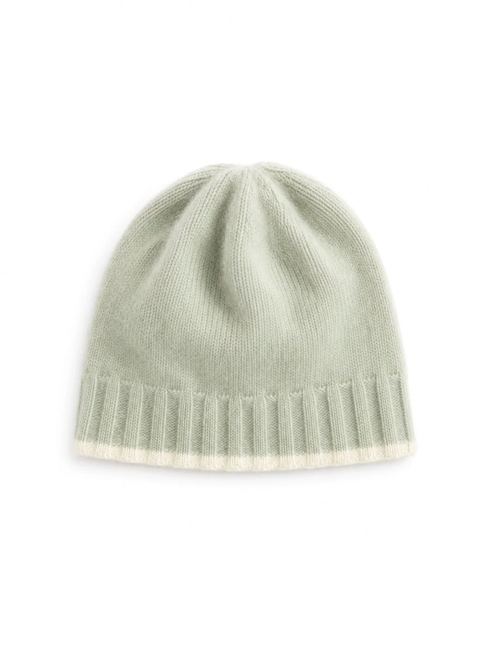 Luttenwohl Pure Cashmere Baby Hat XS Sage Green Made in Hamburg